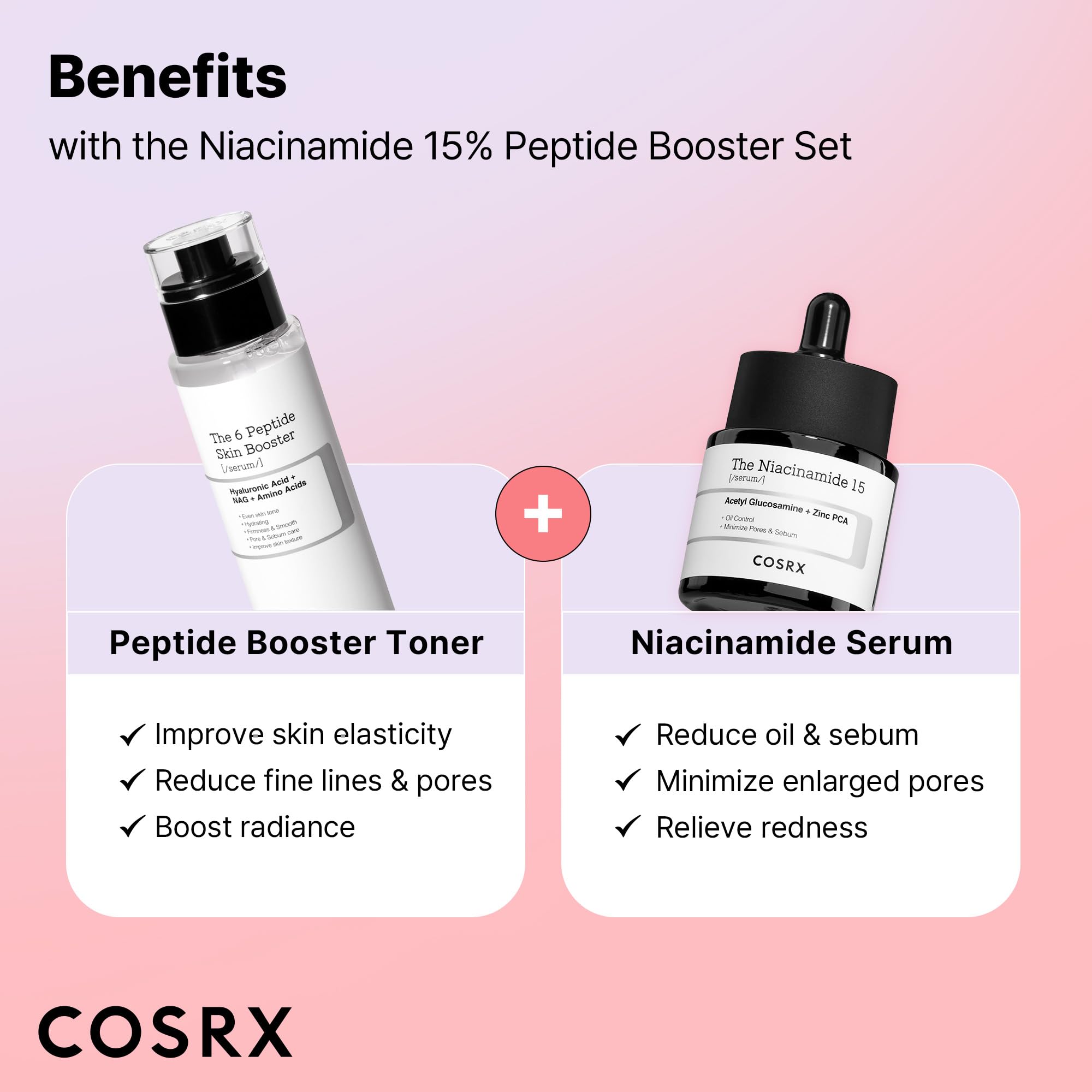 COSRX Redness-relieving Niacinamide Serum application demonstrates even tone without irritation.