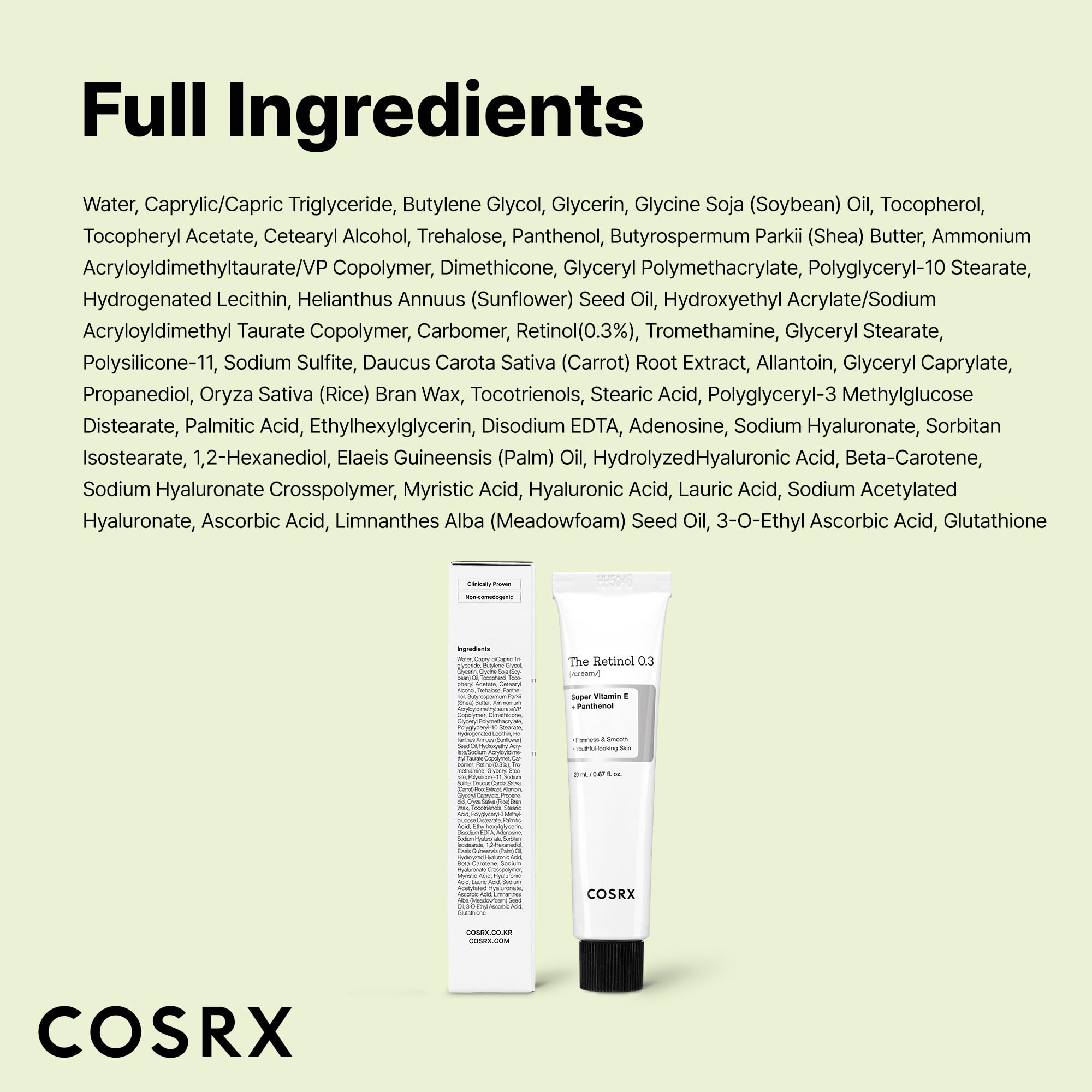 Gift-ready COSRX Retinol 0.3% Cream packaging appealing to skincare lovers
