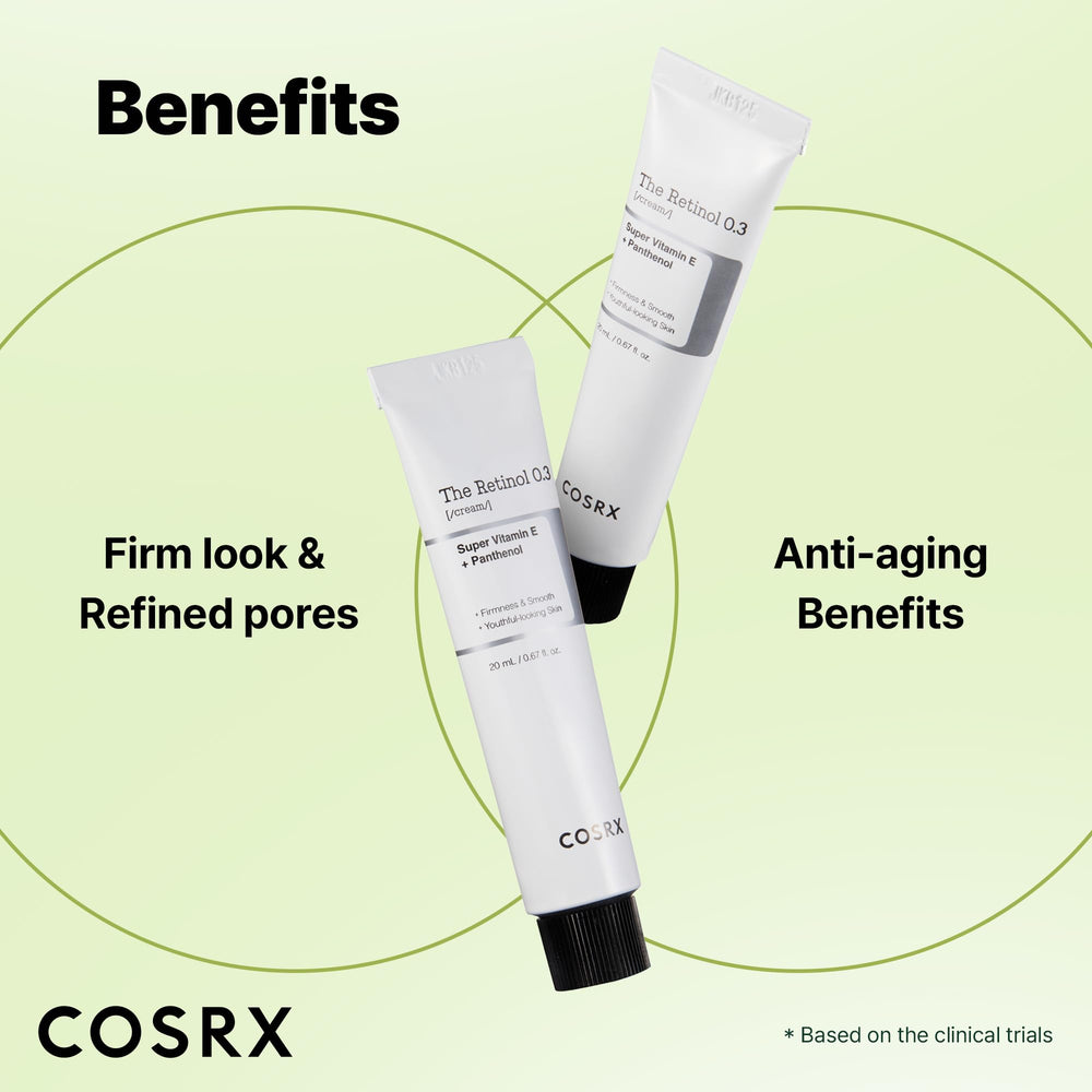 Application scene of COSRX Retinol 0.3% Cream in a nightly skincare ritual