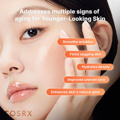 COSRX salmon DNA complex illustration emphasizes high-purity actives for vitality.