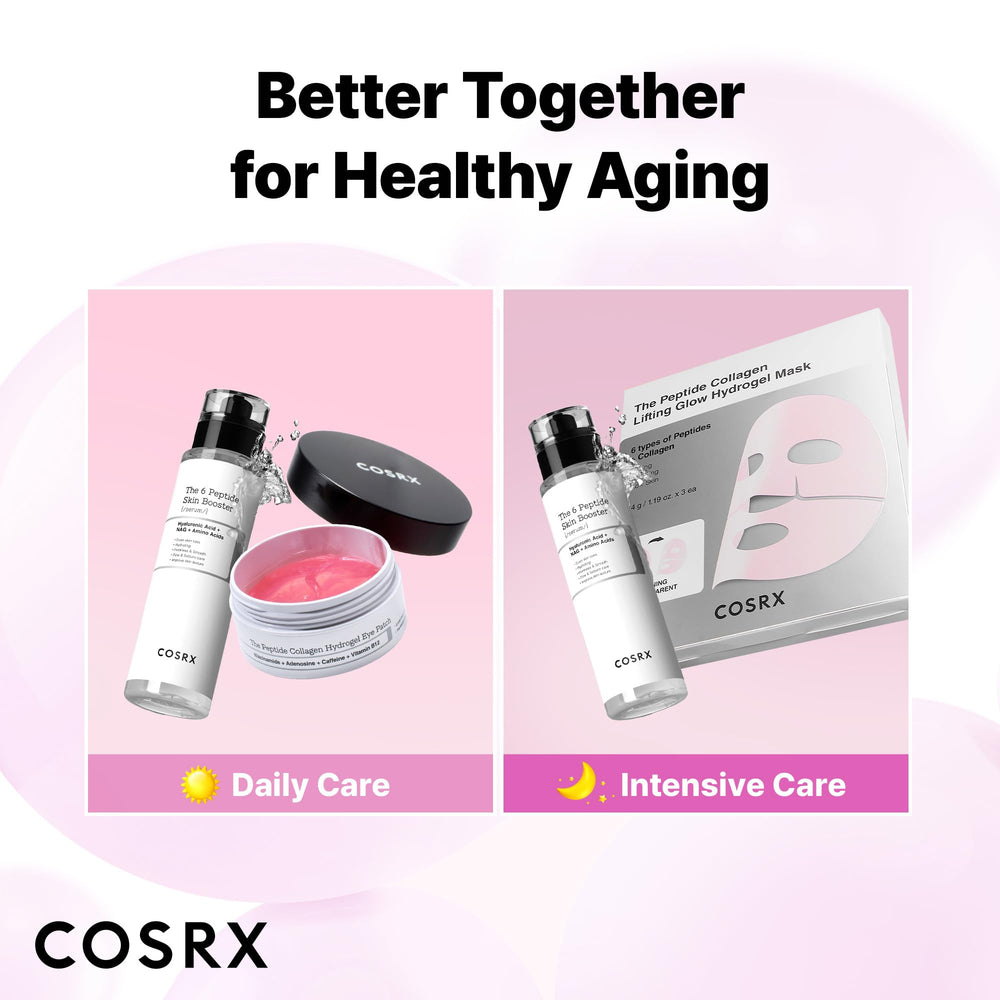 COSRX snail-96 essence layering shows multi-step routine compatibility.