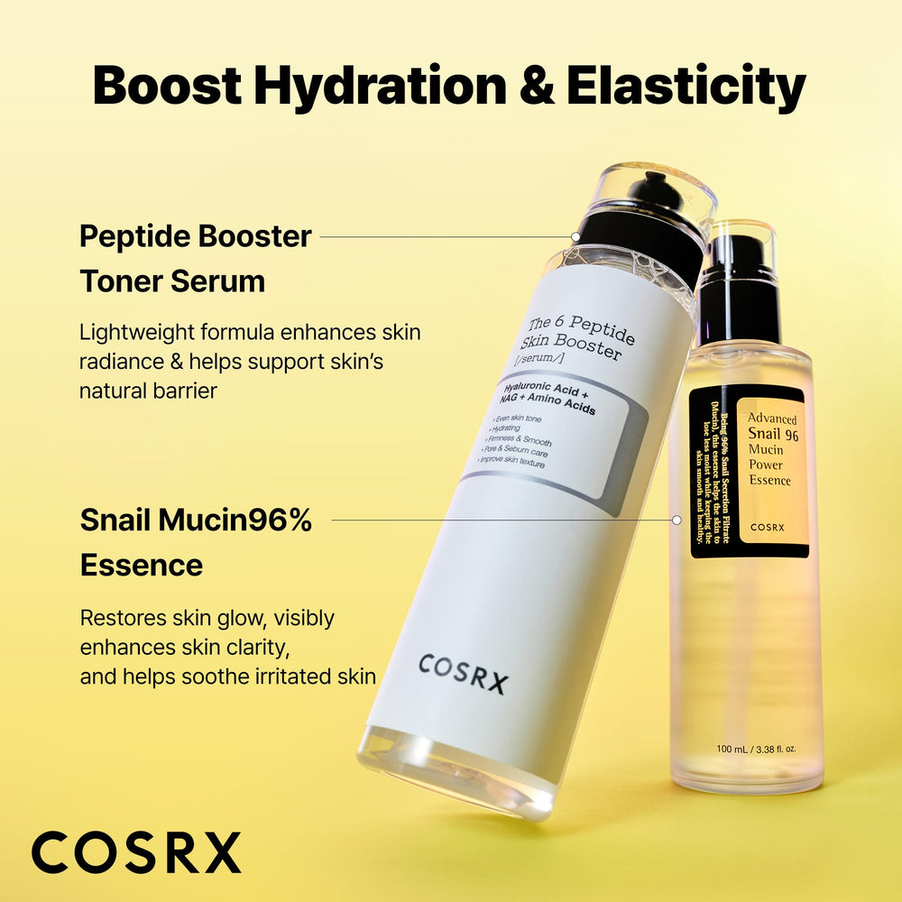 COSRX Snail Essence label close-up highlighting high snail filtrate