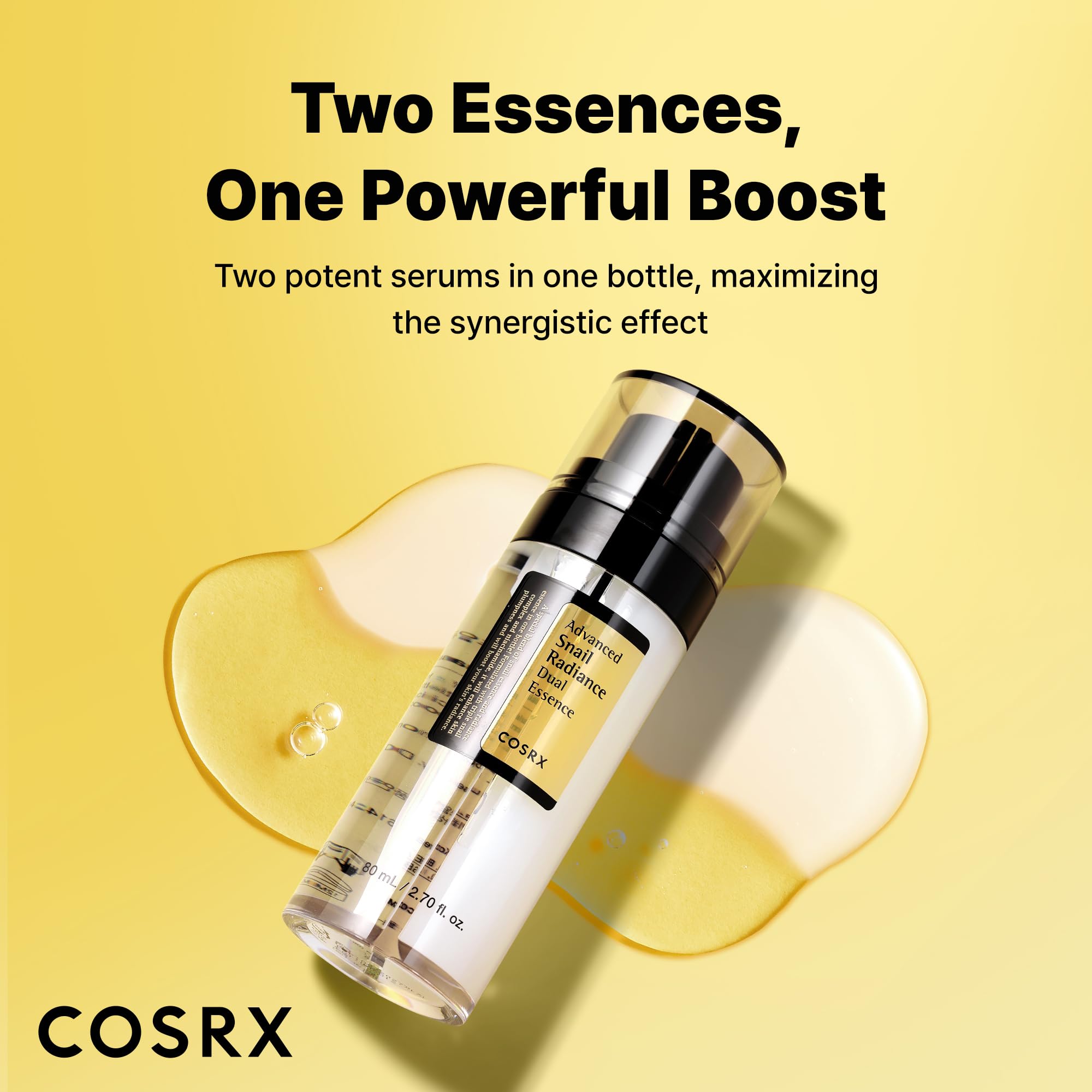 COSRX Snail Mucin 74% application shot suggesting easy daily routine integration.