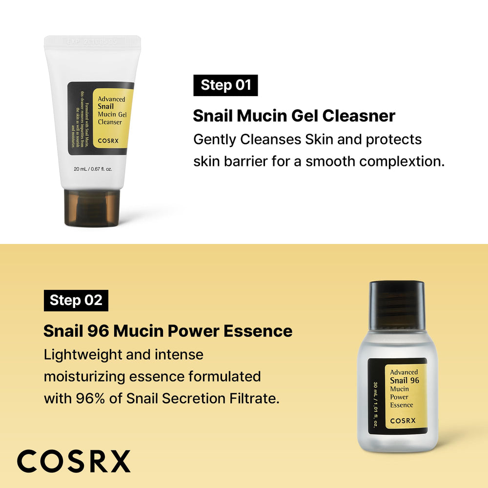 COSRX snail mucin 96 essence glass bottle for lightweight moisture