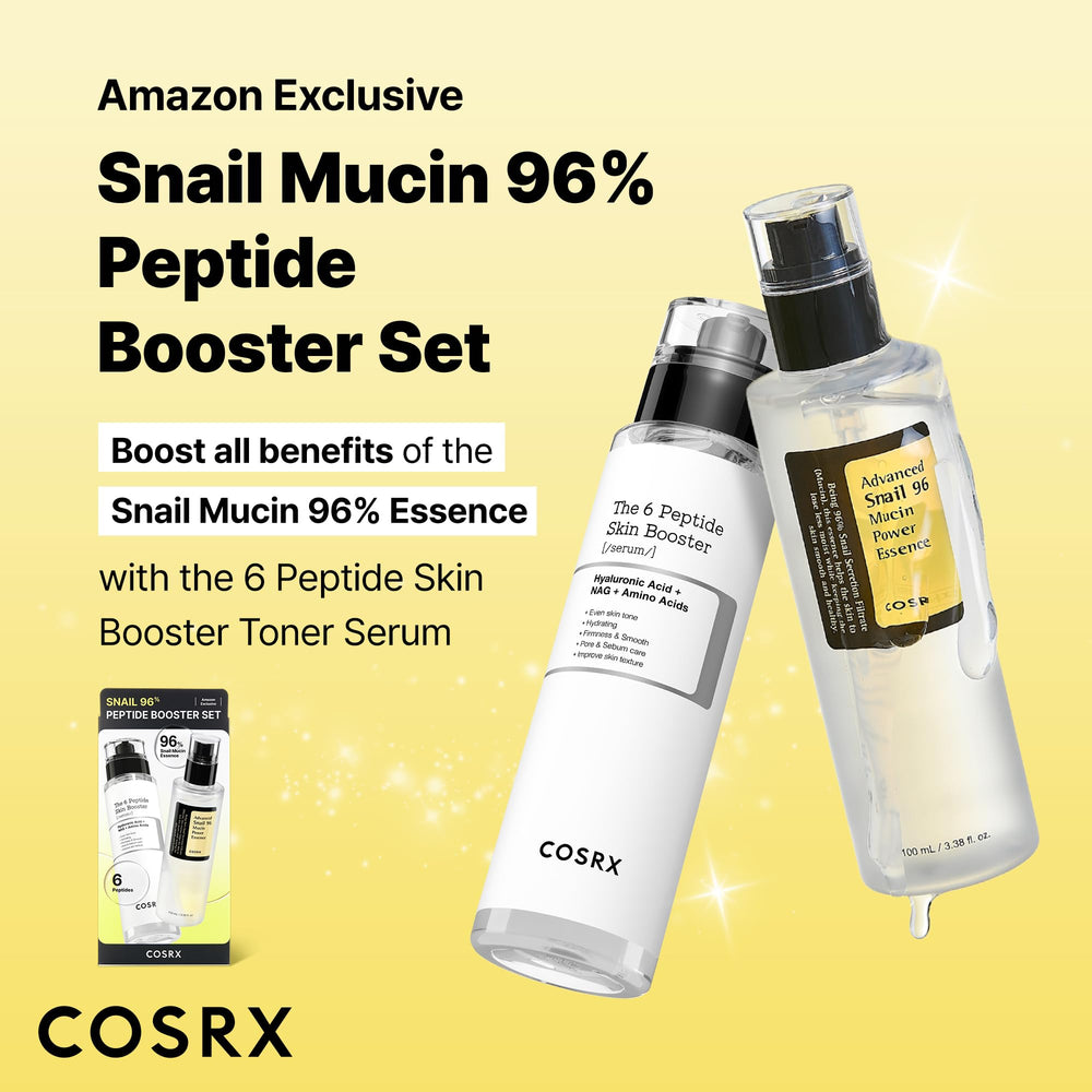 COSRX Snail Mucin essence application close-up promoting dewy skin