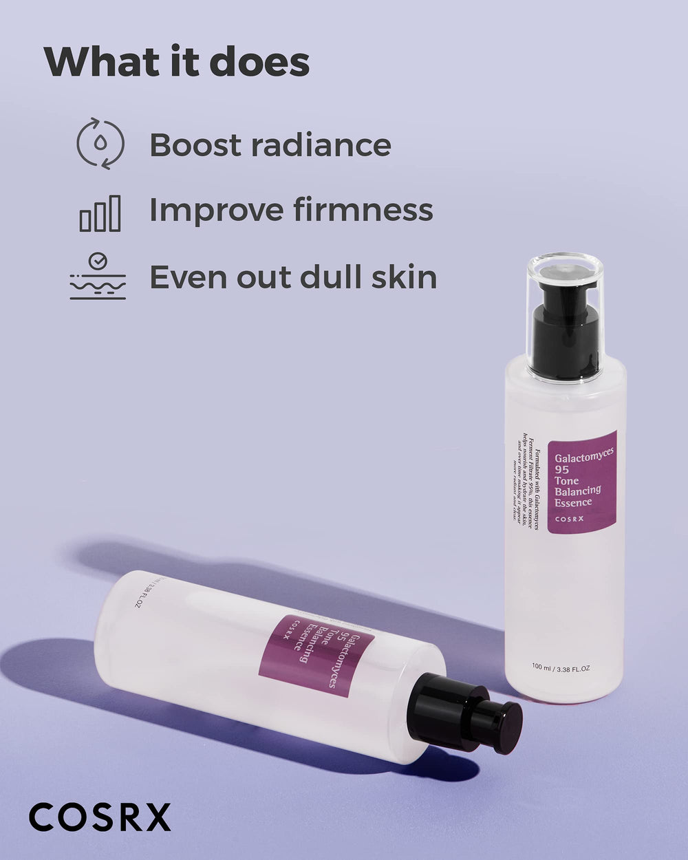 COSRX Galactomyces 95 Toner absorbing into skin for hydration