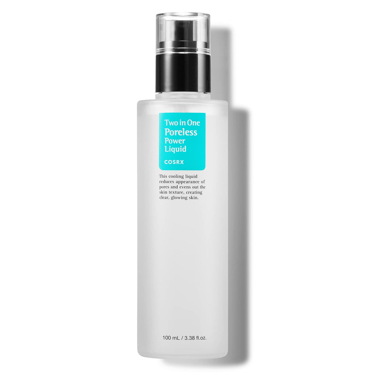 COSRX Two in One Poreless Power Liquid bottle front showing pore-refining skincare in a lightweight serum