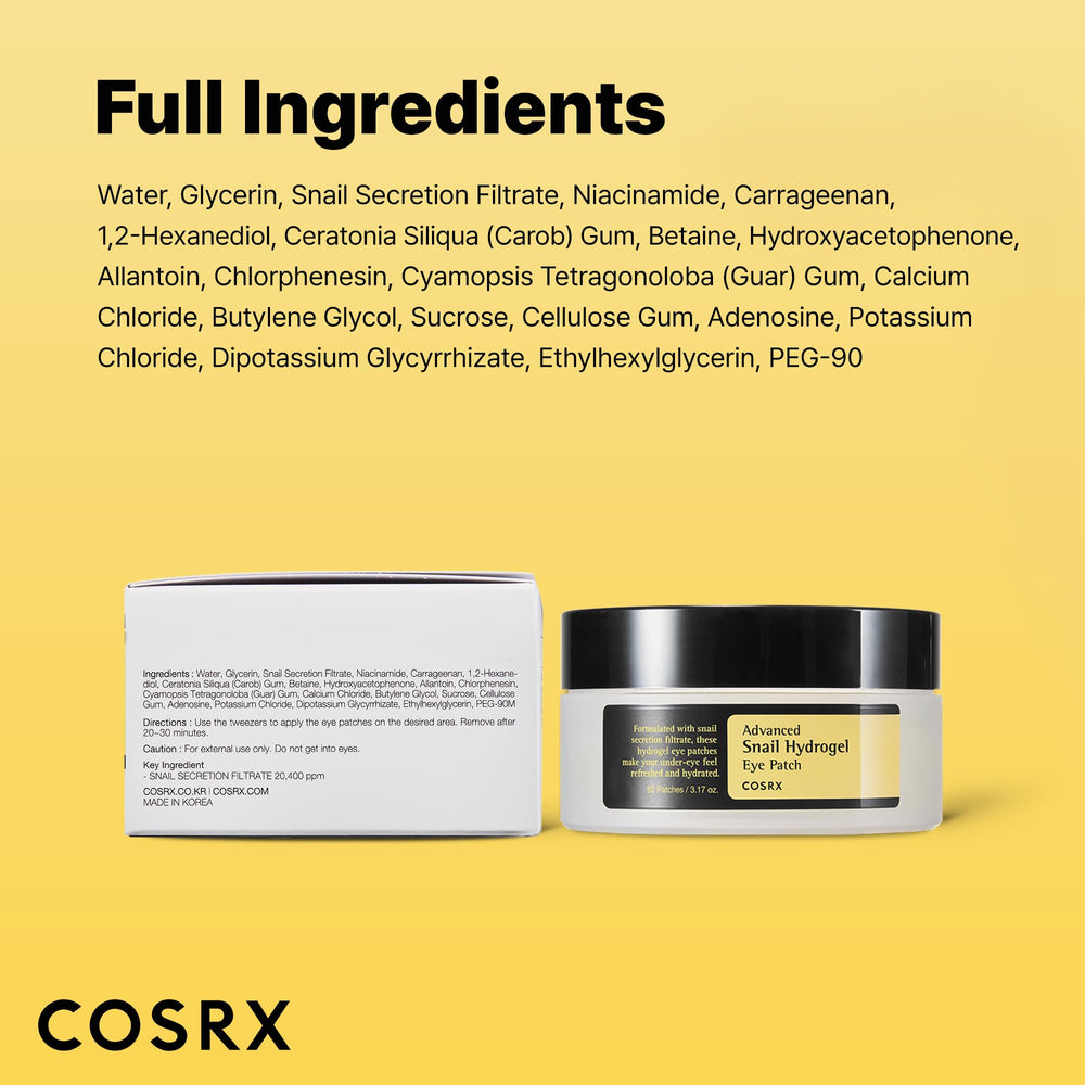 COSRX 60-piece supply image hints at long-lasting skincare routine.