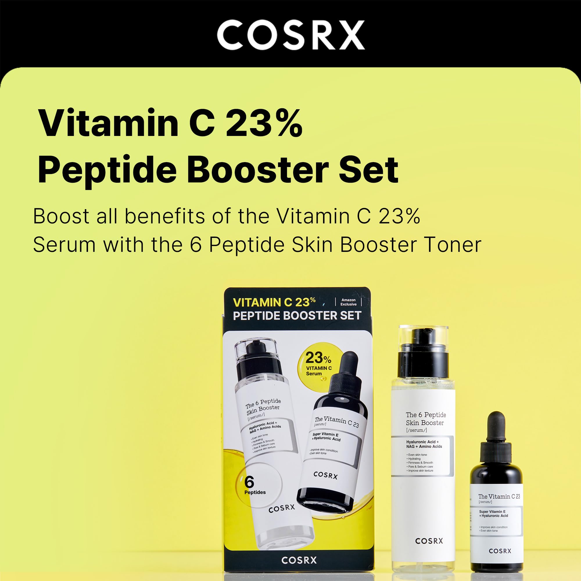 COSRX Vitamin C 23% and Peptide Booster Set box designed for gifting
