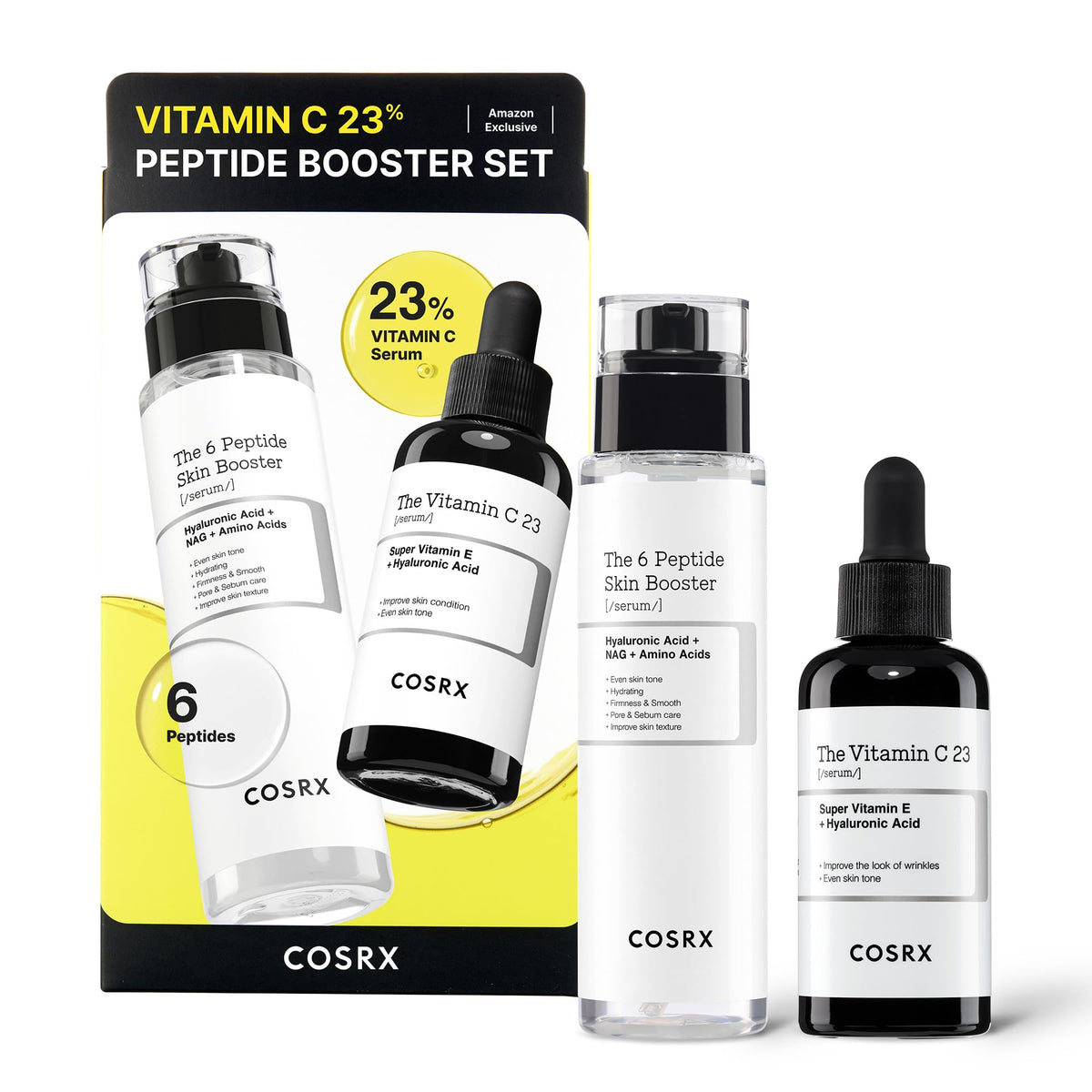 COSRX Vitamin C 23% Serum bottle close-up highlighting brightening hydration