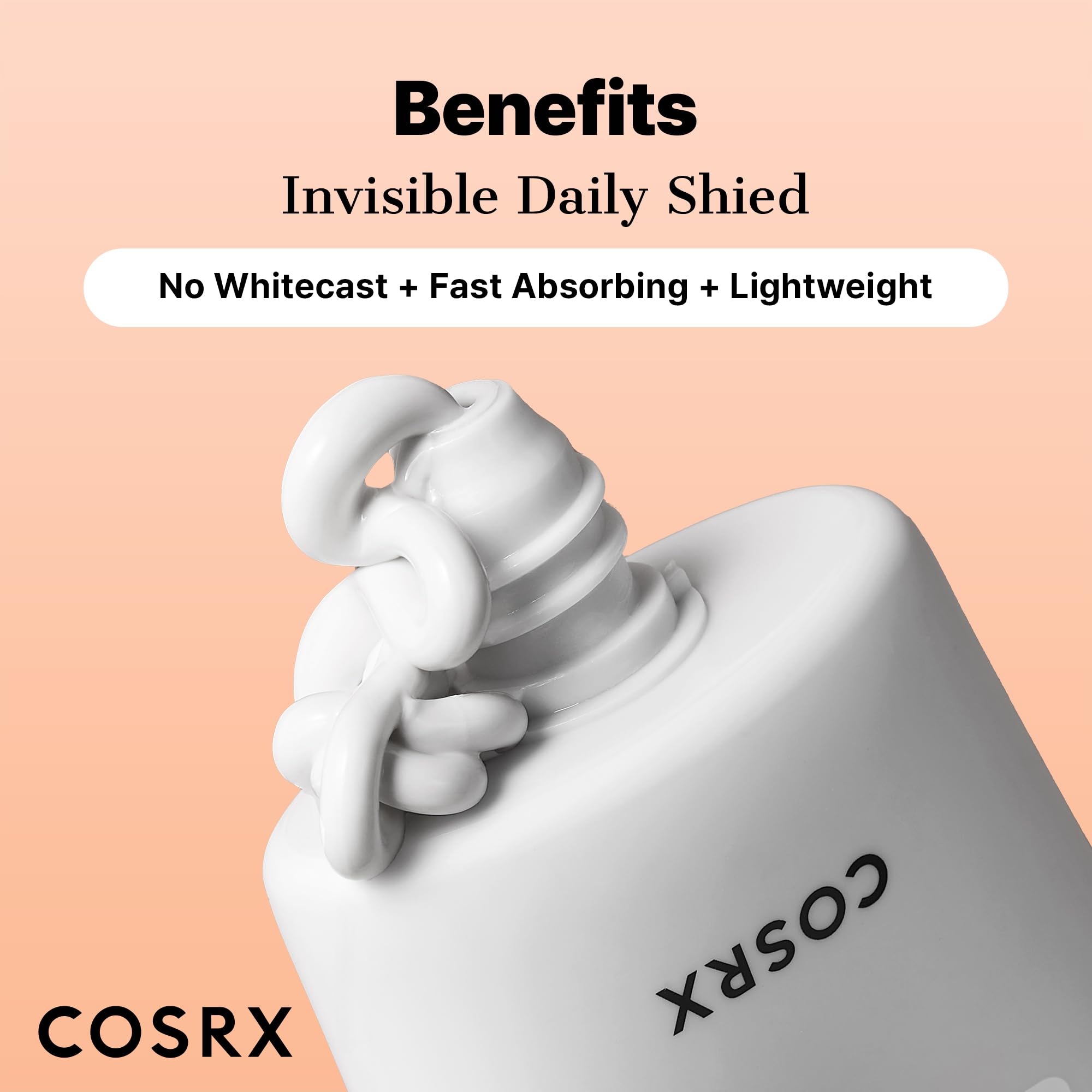 COSRX Vitamin E Sunscreen semi-matte finish reduces shine during the day