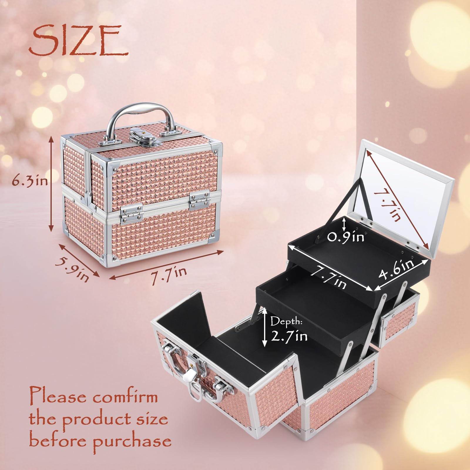Costravio vanity case lock keeps treasures secure while traveling