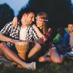 Cosweet LED crown highlights three lighting modes for versatile ambiance.
