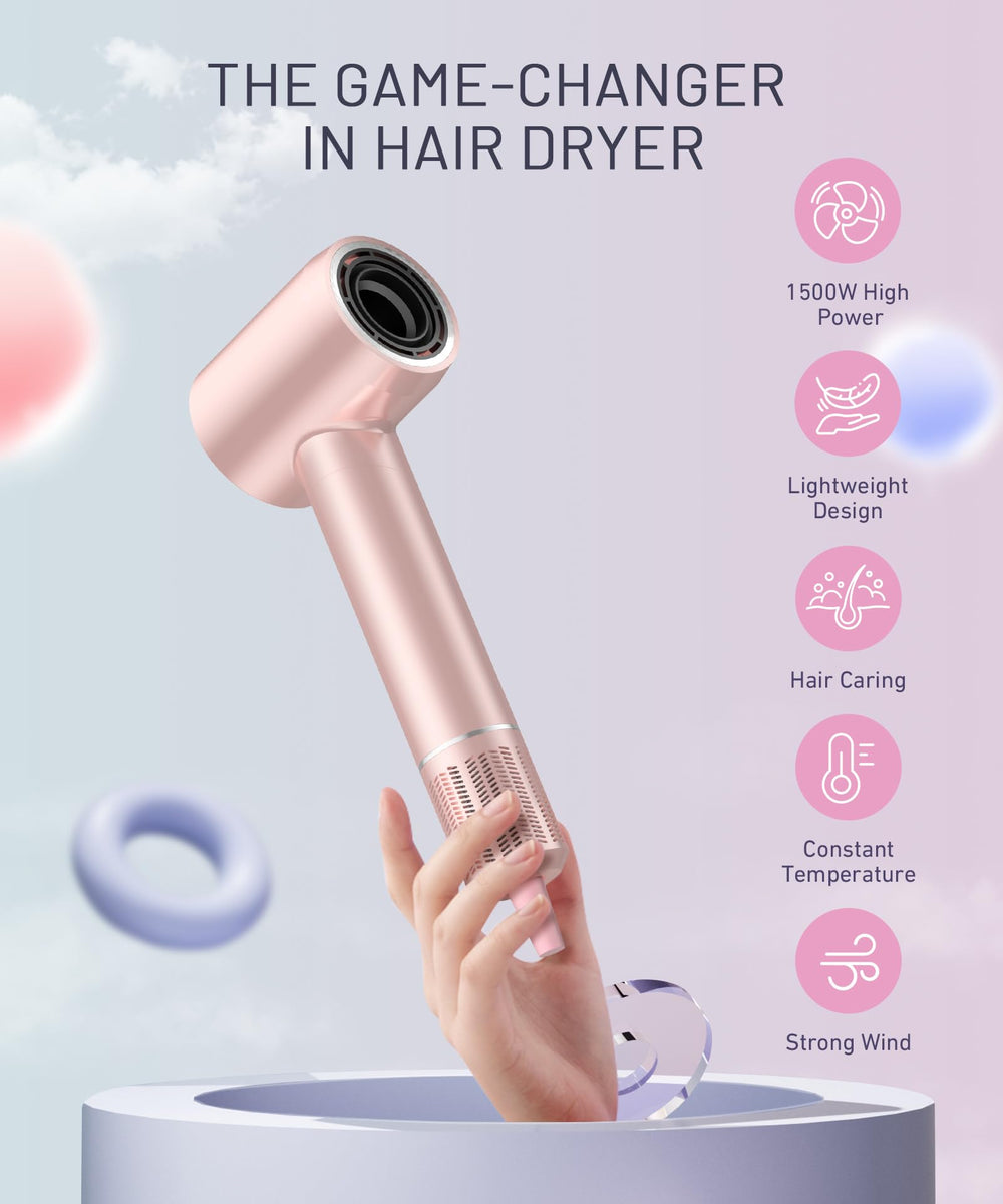 Cosy Companions hair dryer lightweight and ergonomic for travel.