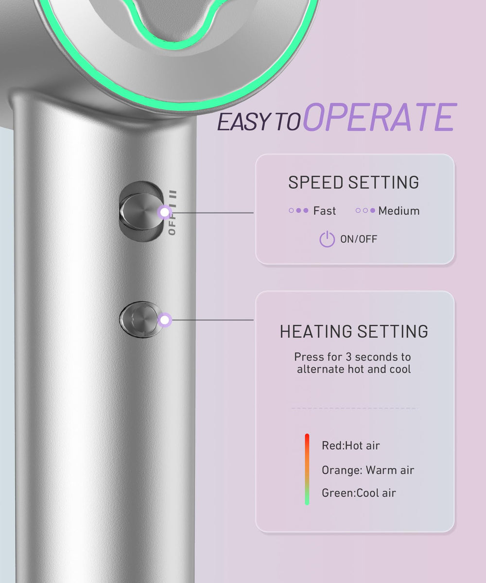 Cosy Companions hair dryer with 360-degree nozzle supports versatile styling.