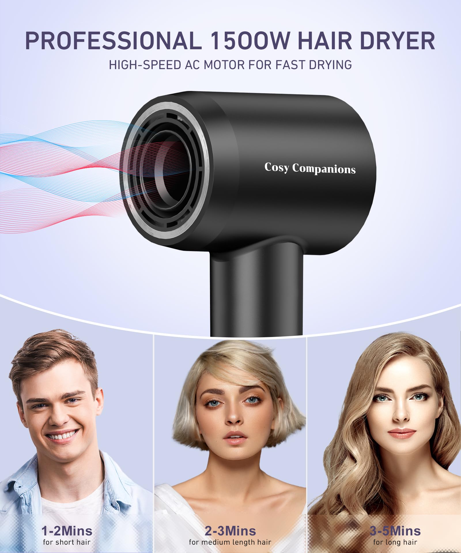 Cosy Companions intelligent temperature control protects hair from overheating