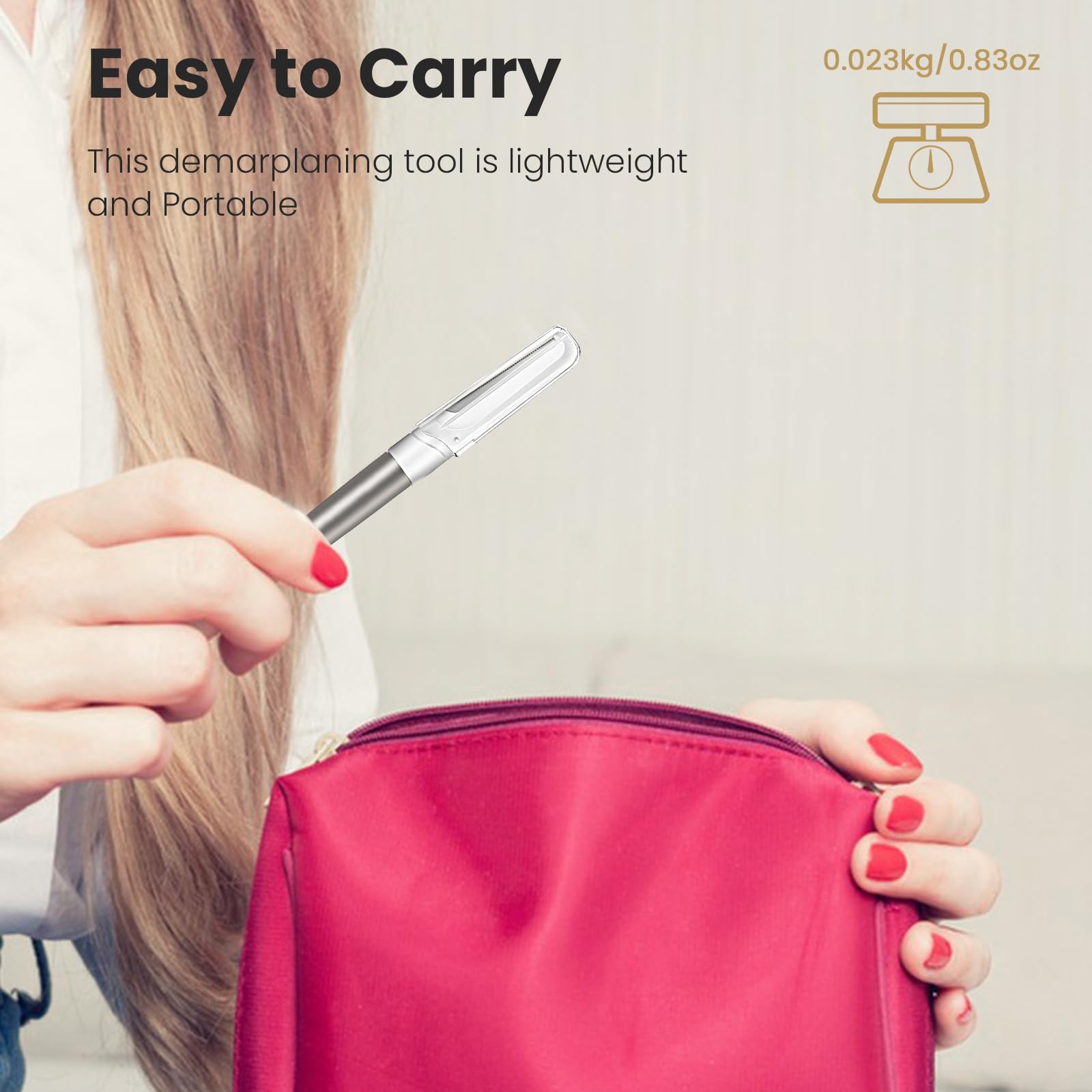 Cosylife tool close-up shows a sharp edge ready for dermaplaning.