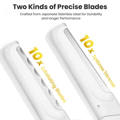 Cosylife dermaplaning fin blades provide precise feather-light exfoliation for the face.