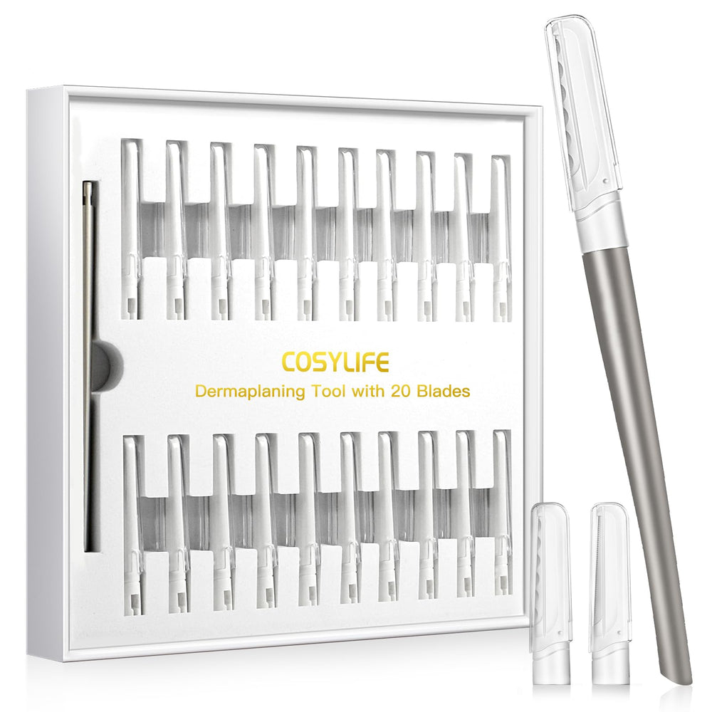 Cosylife Dermaplaning Tool handle with ergonomic grip for precise at-home exfoliation.