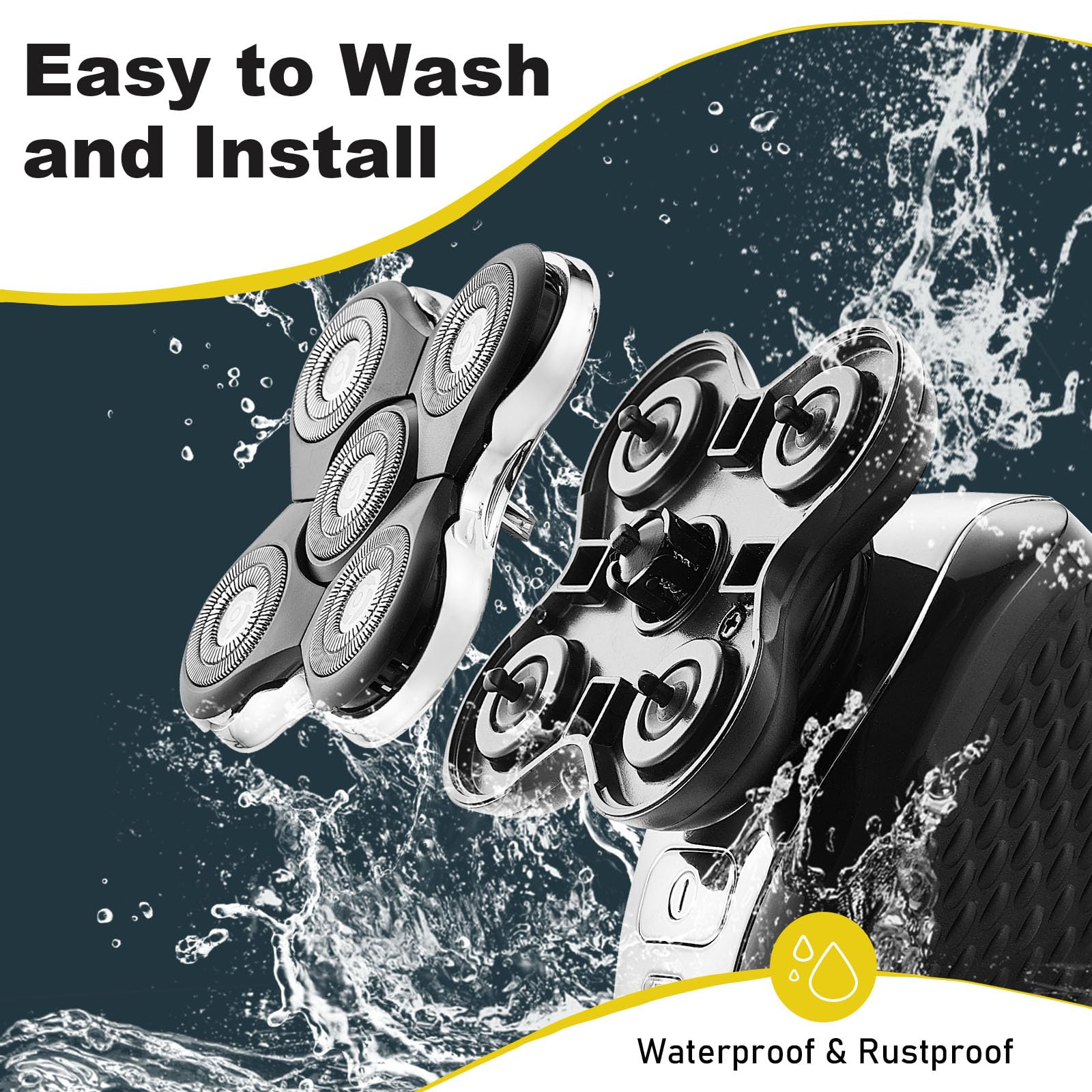 COSYONALL Remington Balder Pro-compatible heads illustrate quick swap capability.