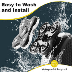COSYONALL Remington Balder Pro-compatible heads illustrate quick swap capability.