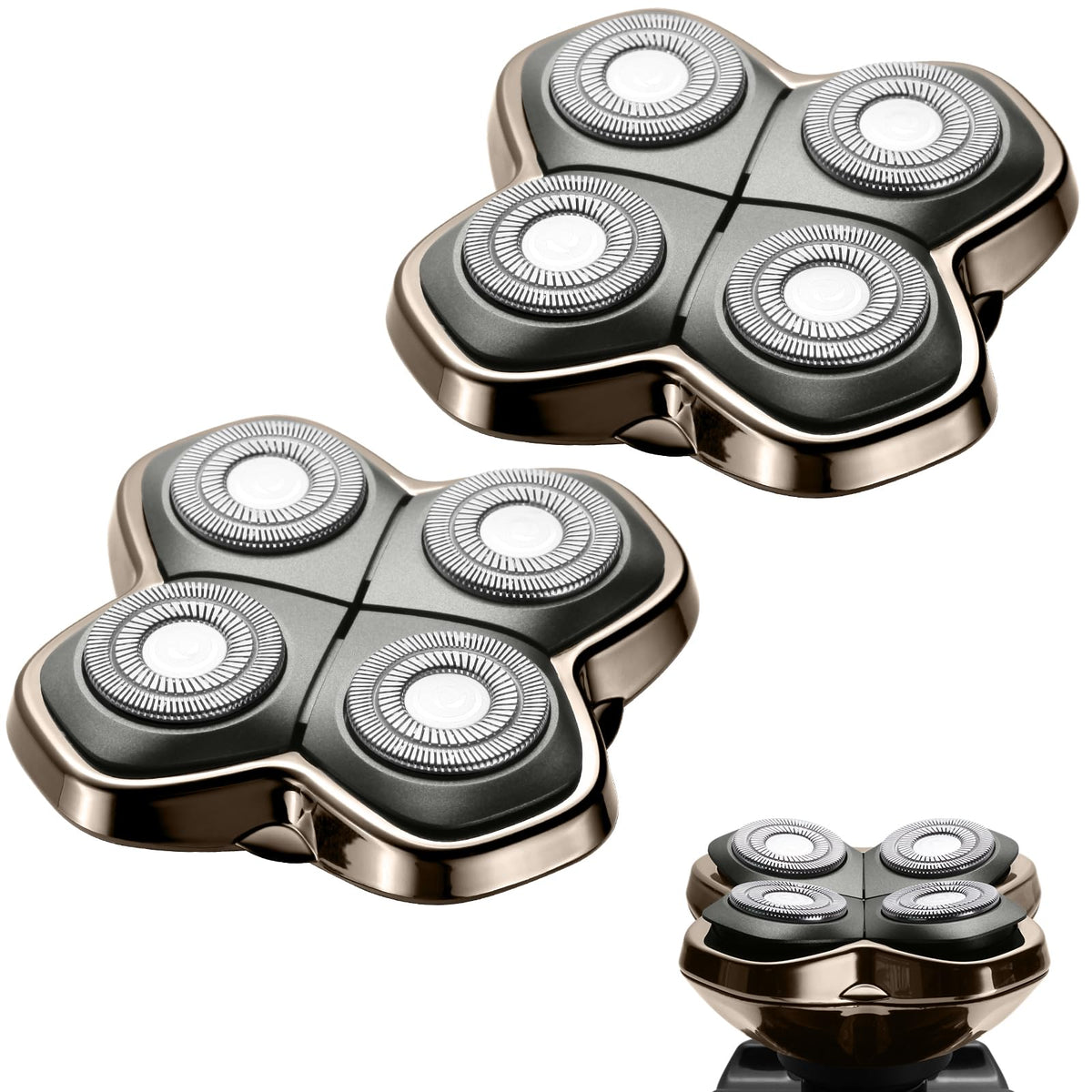 COSYONALL Shaver PRO 4 Head blades pack shows long-lasting sharpness for smooth shaves.
