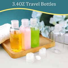 Cosywell 3.4oz clear bottles ideal for TSA-friendly packing