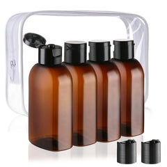 Cosywell travel shampoo bottle 4-pack for organized packing and reuse.