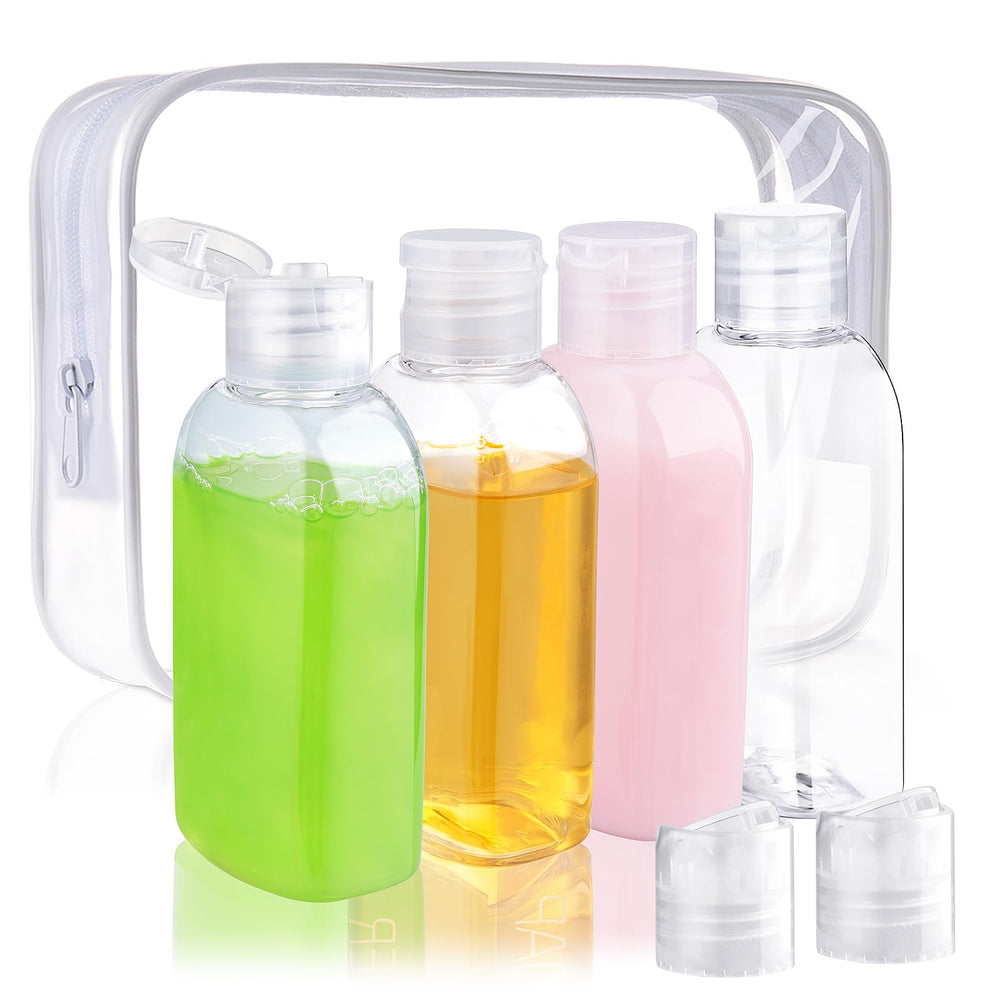 Cosywell travel shampoo bottles four-pack shown for on-the-go organization