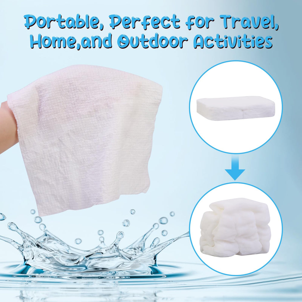 Toalla Cottonessence para camping y actividades al aire libre, compacta.