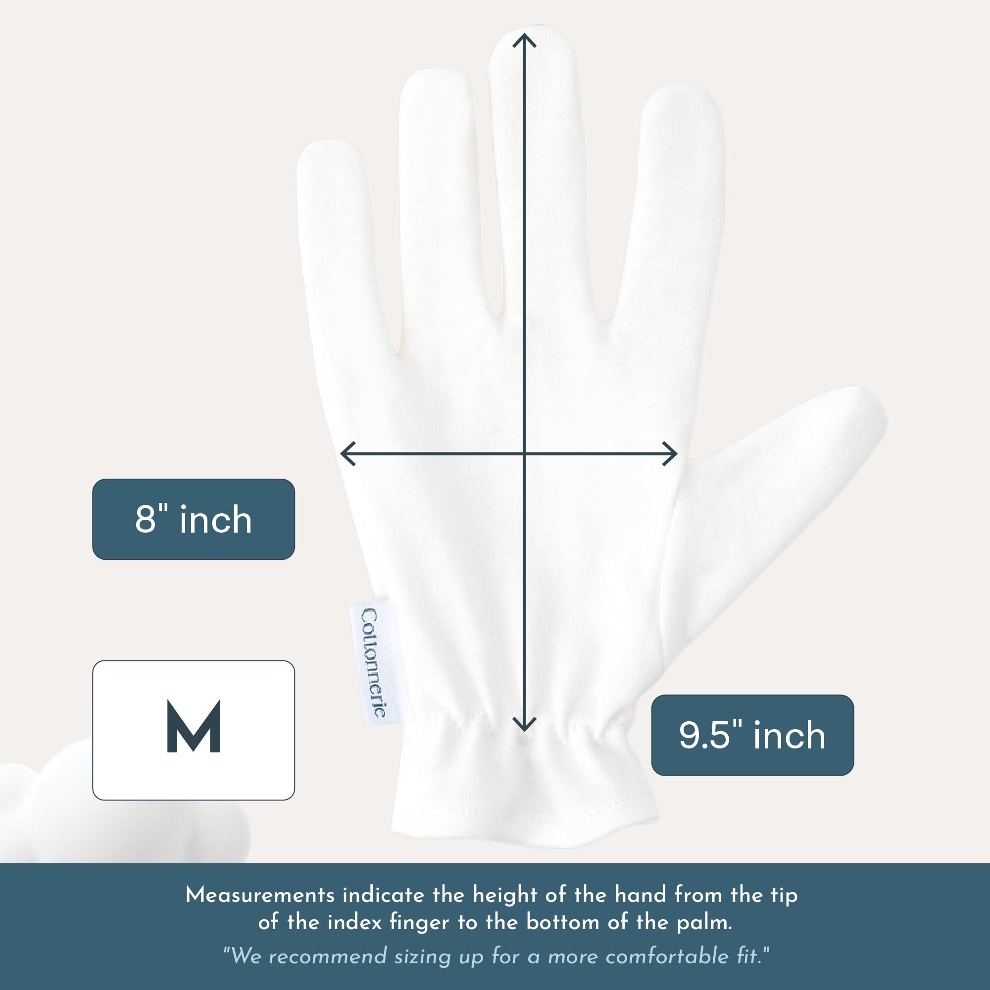 COTTONNERIE reusable eco-friendly gloves reduce waste over time.