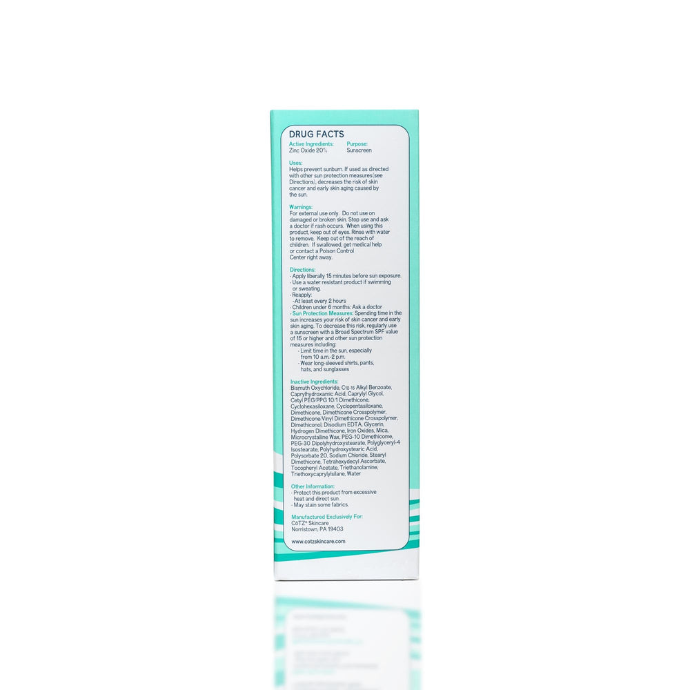 CoTZ 2.5oz tube is travel-friendly for daily skincare routine