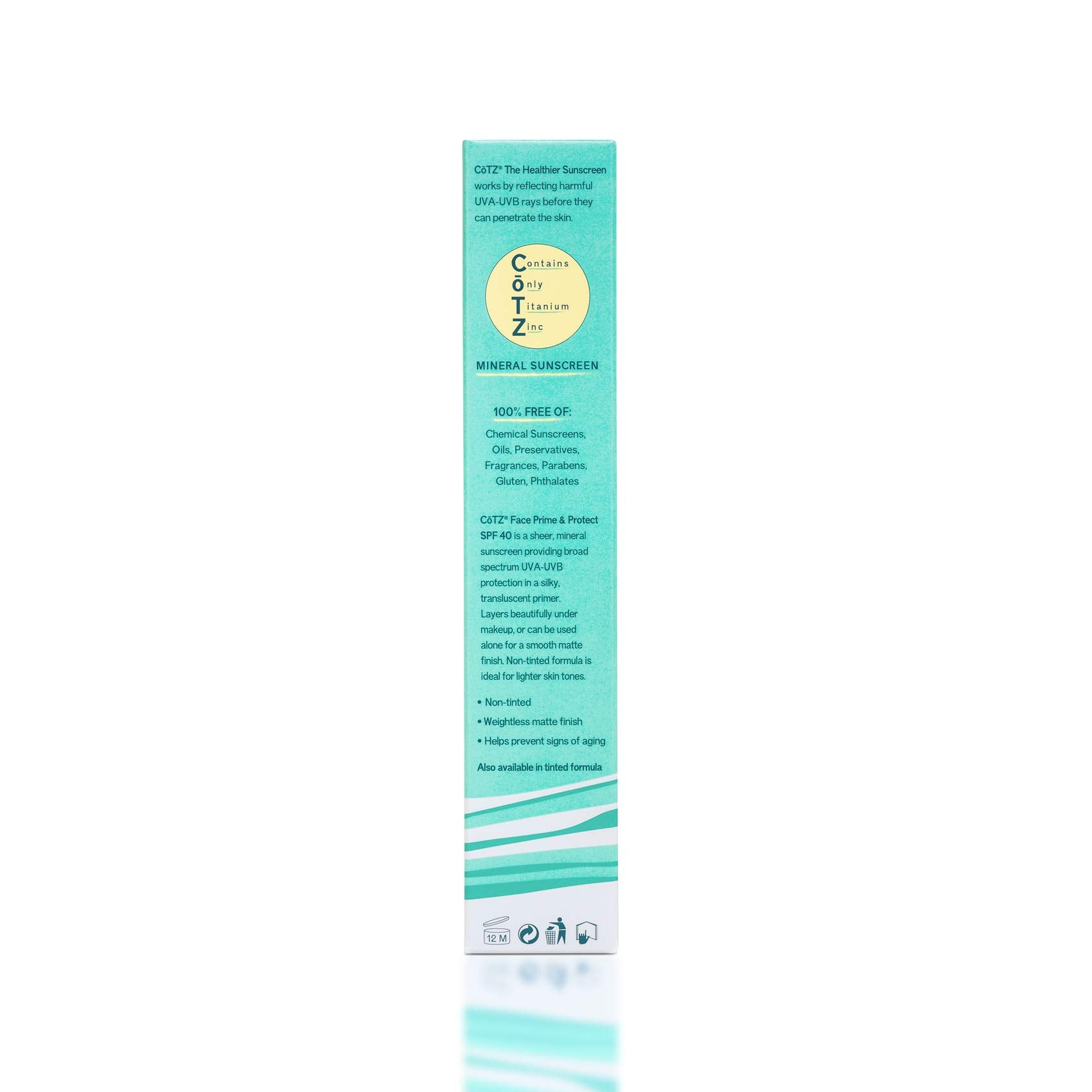CoTZ Face Prime & Protect daily-makeup-base shows how it primes before makeup.