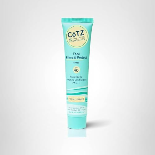 CoTZ sunscreen on bathroom counter highlights travel-friendly size
