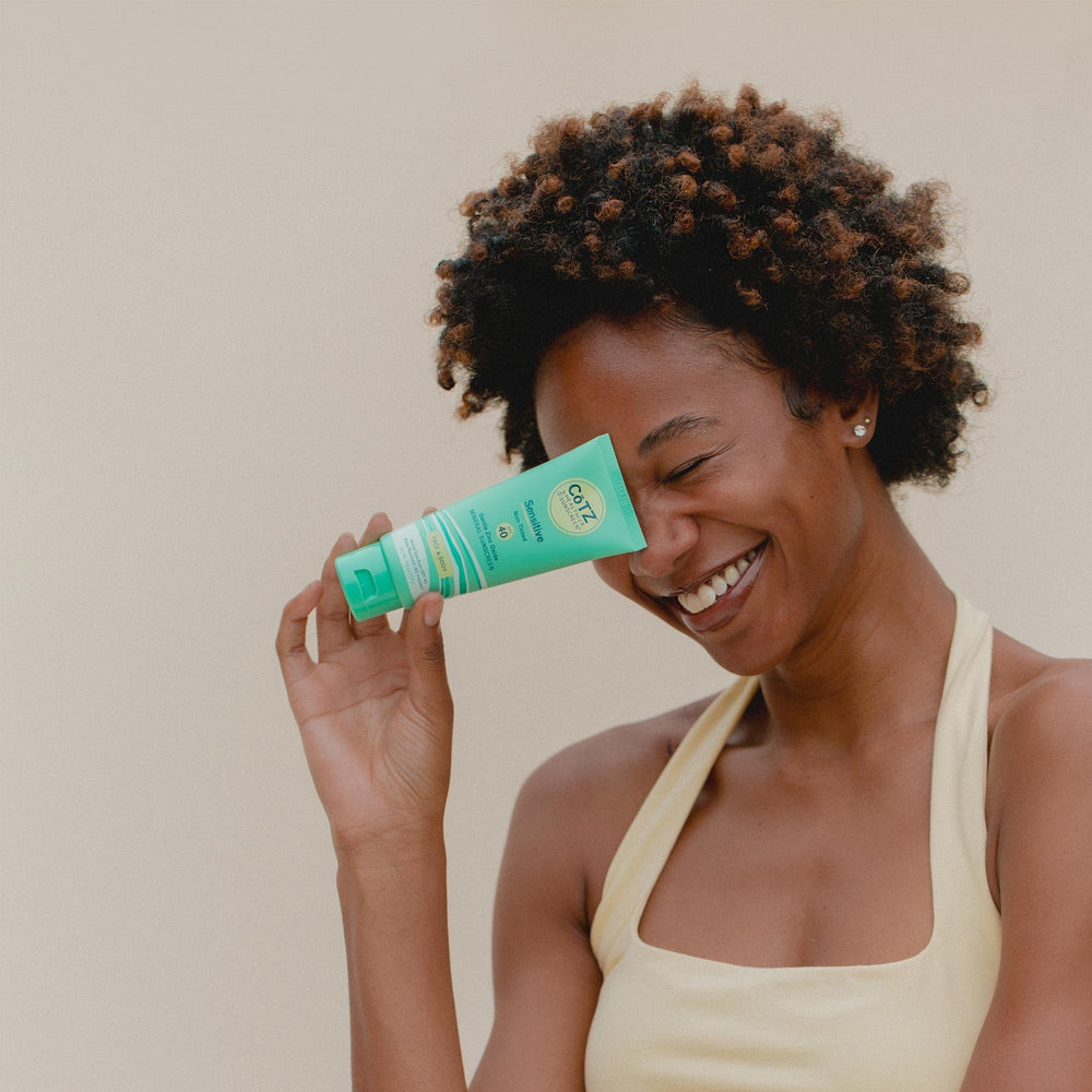 CōTZ Sensitive packaging showcases travel-size 3.5 oz tube