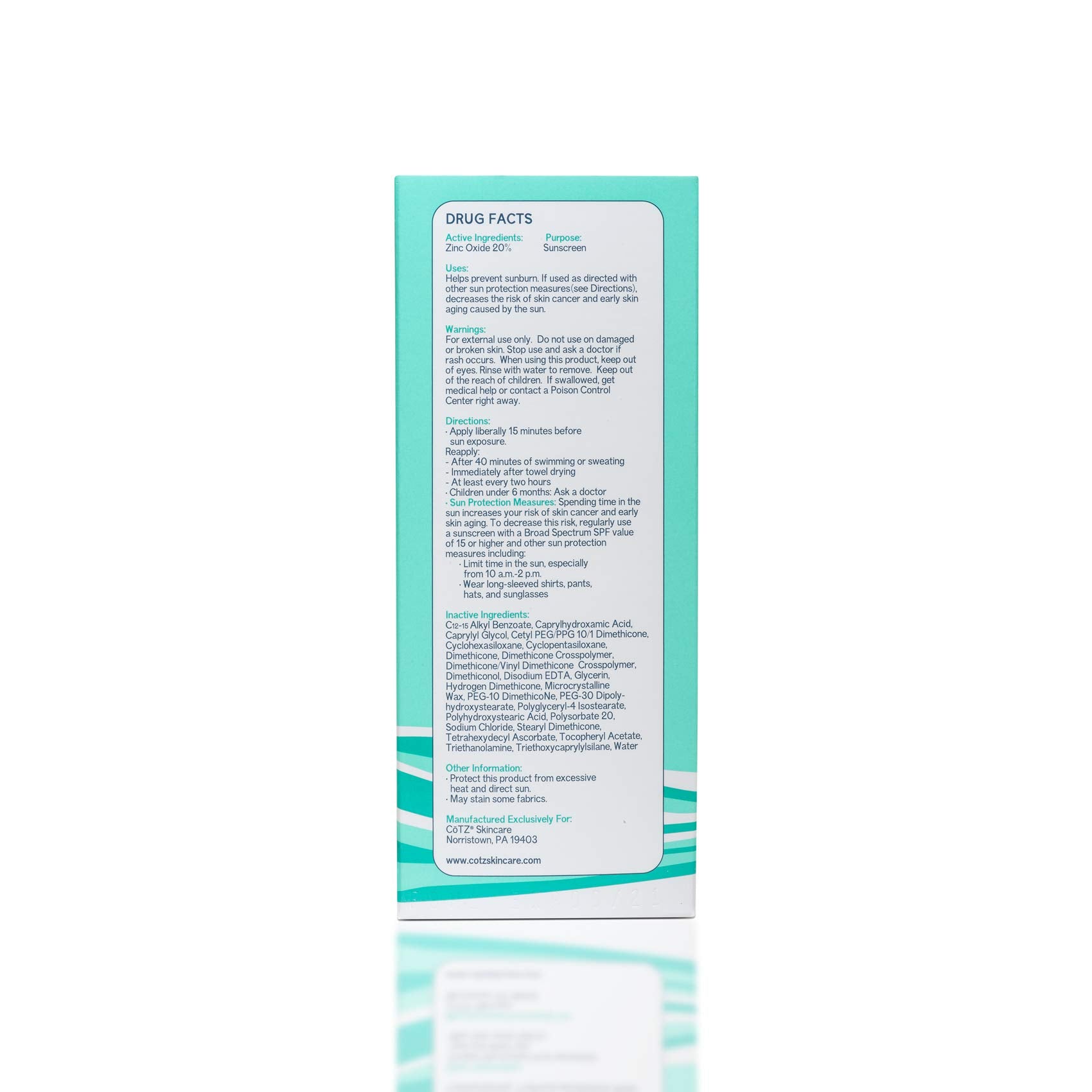 CōTZ Sensitive soft-blend cream texture spreads easily on skin