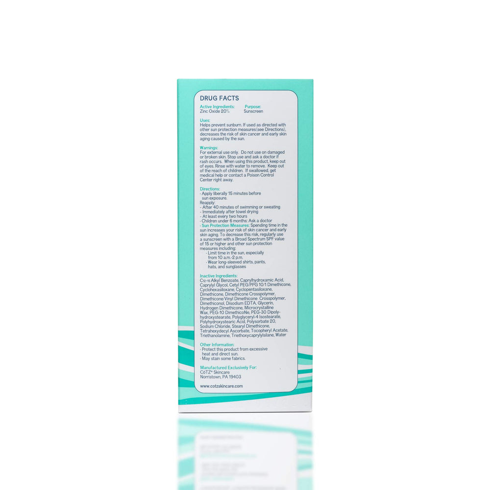 CōTZ Sensitive soft-blend cream texture spreads easily on skin