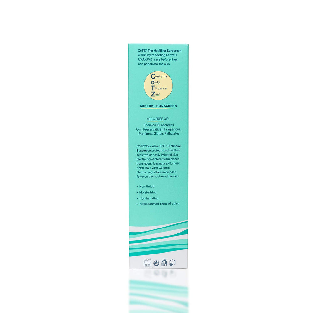 CōTZ Sensitive transparent finish blends invisibly on skin