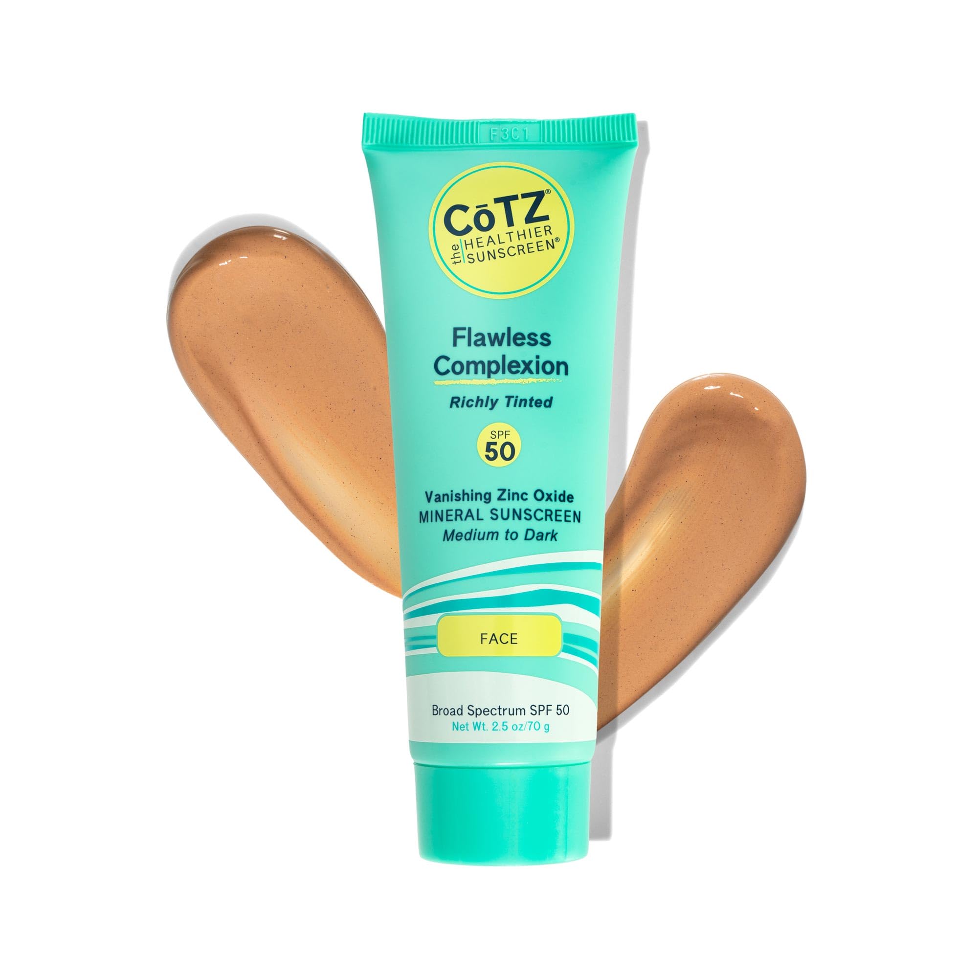 CoTZ water-resistant 40-minute wear during workouts and humidity