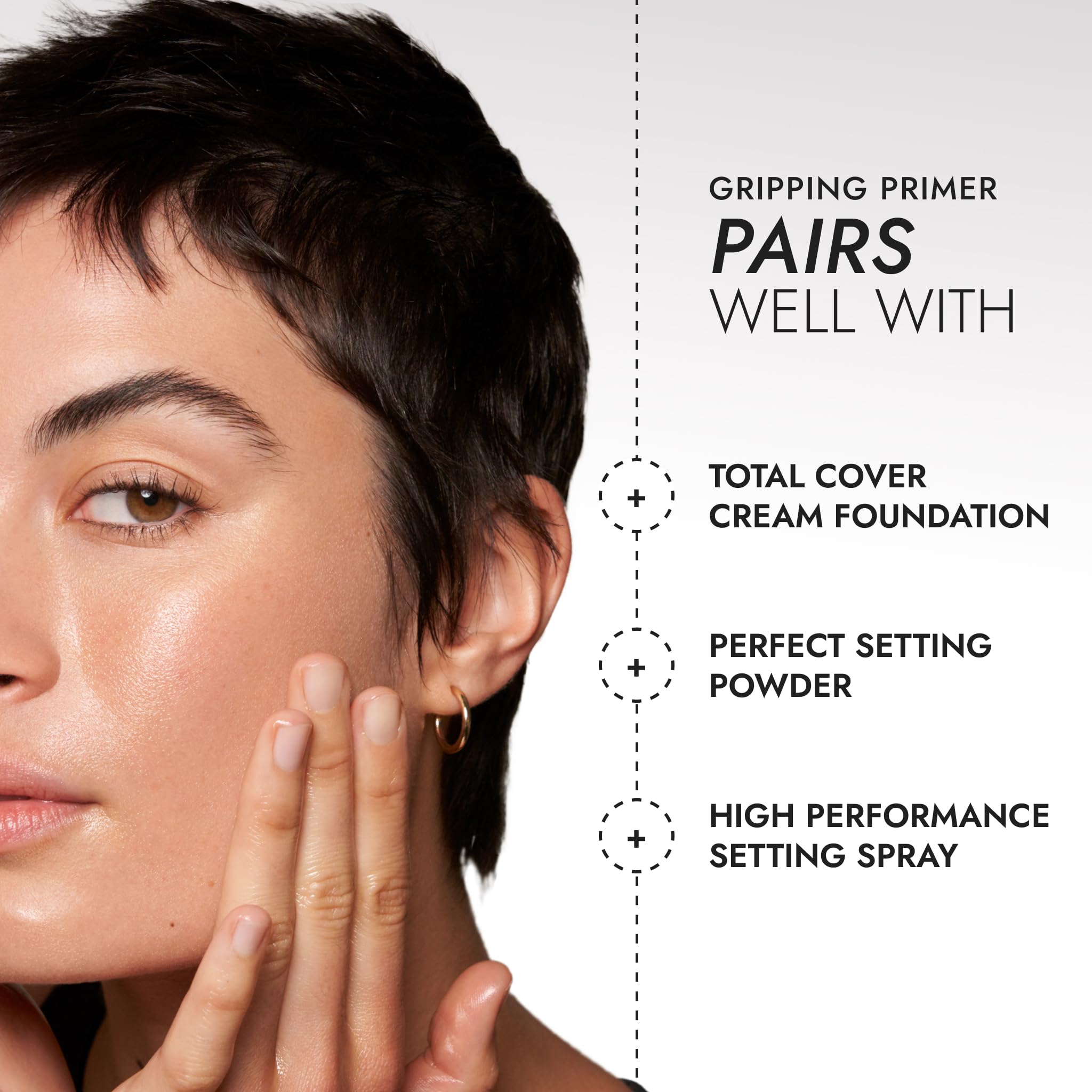 Cover FX Gripping Primer 16-hour wear texture suggests all-day makeup integrity