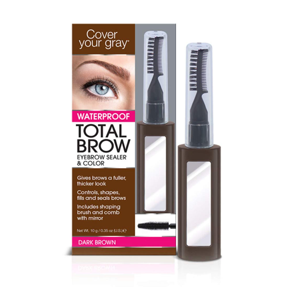 Cover Your Gray Total Brow con aplicador tapered para una aplicación precisa en cejas.