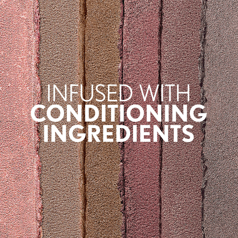 CoverGirl Clean Eye Color Rose Copper long-wear swatches illustrate all-day shimmer.