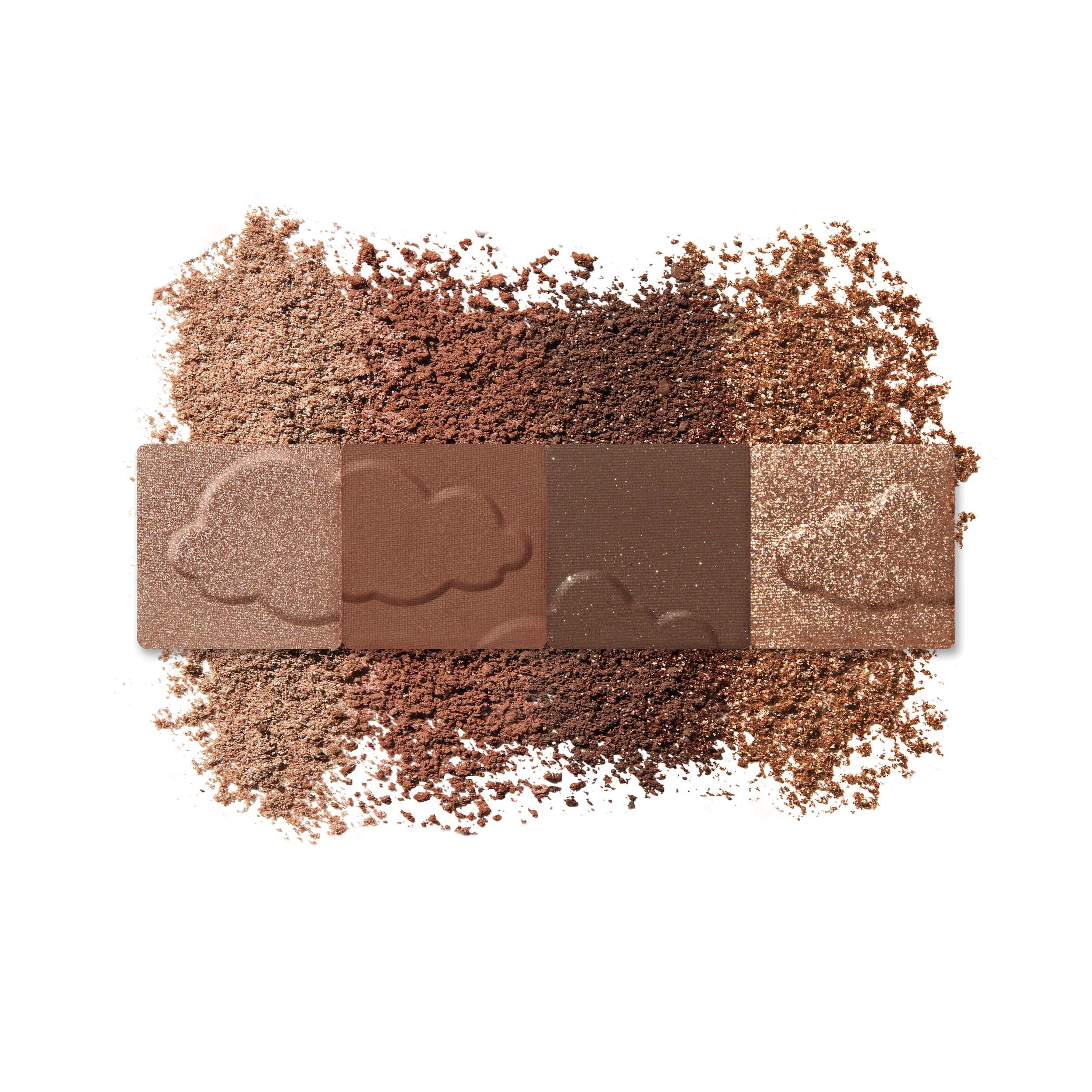 CoverGirl Clean Fresh Color Clean Eyeshadow Golden Toffee palette open shows nine color options for versatile looks
