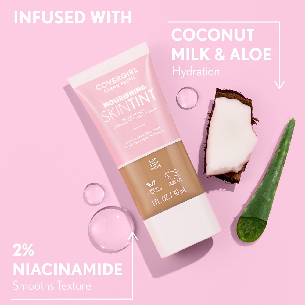 COVERGIRL Clean Fresh Nourishing Skin Tint suitable for sensitive skin swatch.