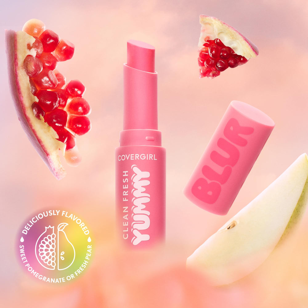 COVERGIRL Clean Fresh Yummy Blur cruelty-free certification close-up signals ethical choice.