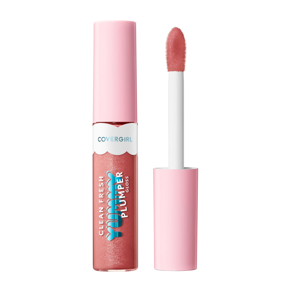 CoverGirl Clean Fresh Yummy Plumper Lip Gloss Love At Frost Sight close-up shows glossy finish