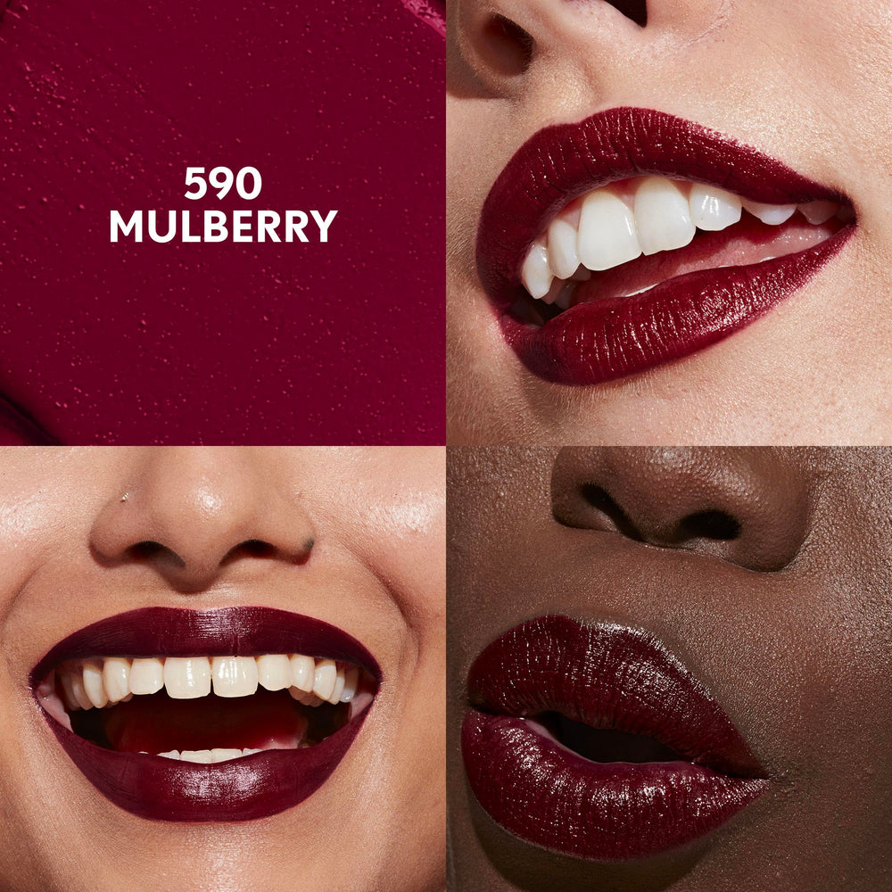 CoverGirl Clean Lip Color application close-up shows smooth, non-feathering coverage.