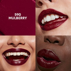 CoverGirl Clean Lip Color application close-up shows smooth, non-feathering coverage.