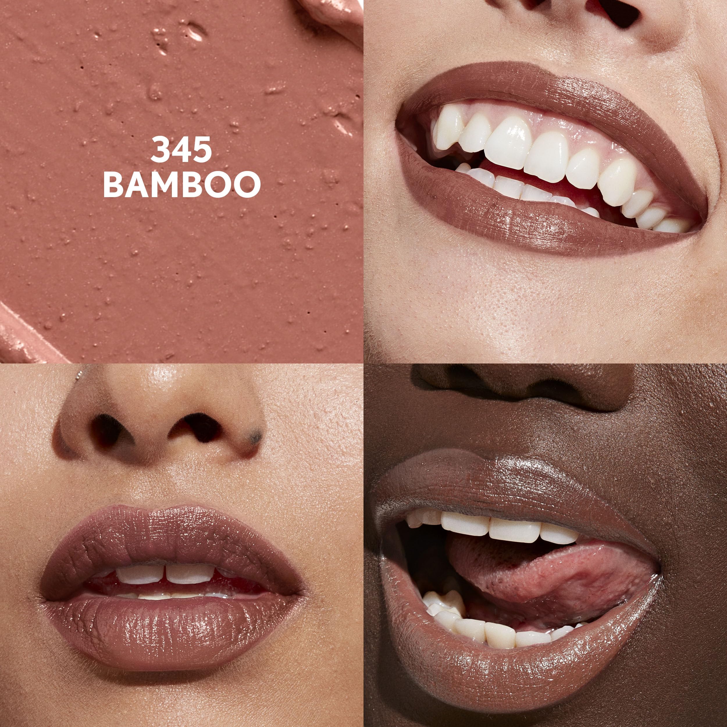 CoverGirl Clean Lip Color Bamboo application closeup highlights smooth glide