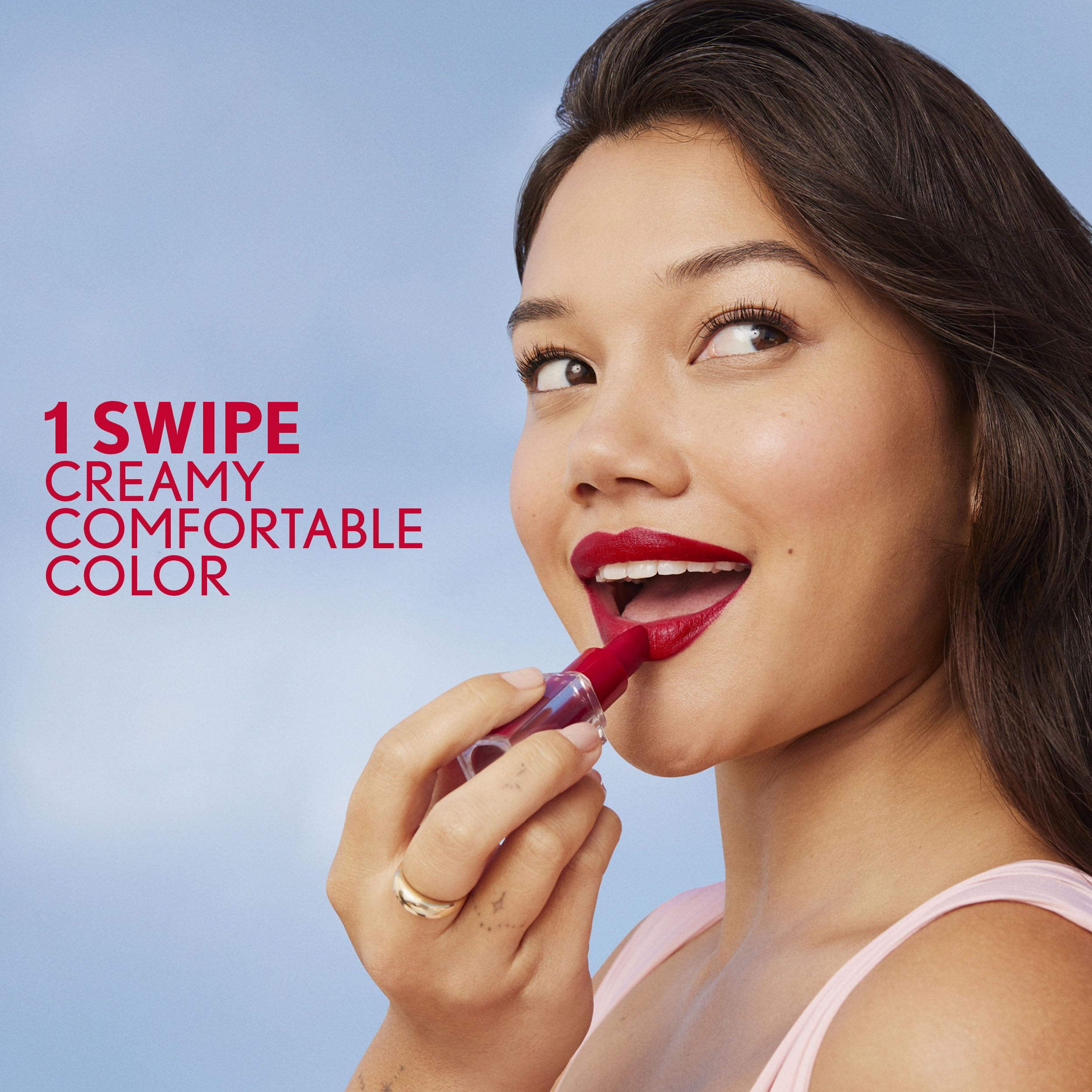 CoverGirl Clean Lip Color Crema fragrance-free formula for sensitive lips.